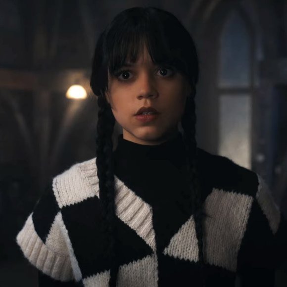 Zara Check Knit Sweater Vest ASO Wednesday Addams - Picture 14 of 15